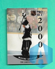 1990-91 Wayne Gretzky 2000th Point Pro Set Hockey Los Angeles Kings